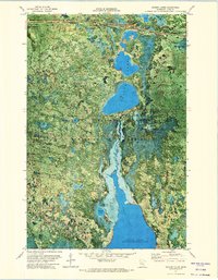 Sucker Lakes 1971 topographic map thumbnail