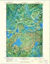 Sugar Lake 1971 topographic map thumbnail