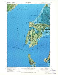 Sugar Point 1971 topographic map thumbnail