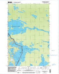 Swansons Bay 1999 topographic map thumbnail