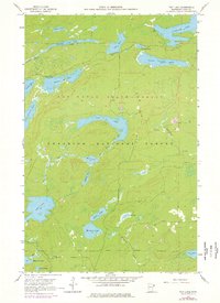 Tait Lake 1960 topographic map thumbnail