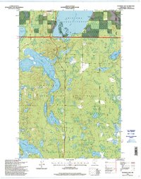 Thunder Lake 1996 topographic map thumbnail