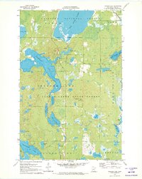 Thunder Lake 1970 topographic map thumbnail