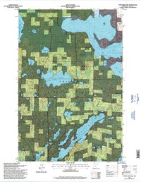 Town Line Lake 1996 topographic map thumbnail