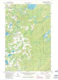 Turpela Lake 1981 topographic map thumbnail