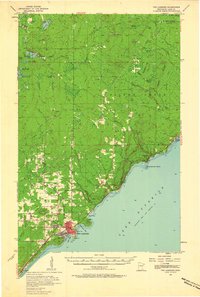Two Harbors 1957 topographic map thumbnail