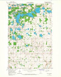 Union Lake 1966 topographic map thumbnail