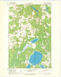 Upper Rice Lake 1969 topographic map thumbnail