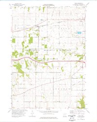 Utica 1974 topographic map thumbnail