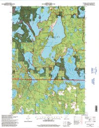Wabana Lake 1996 topographic map thumbnail