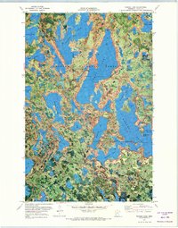 Wabana Lake 1970 topographic map thumbnail