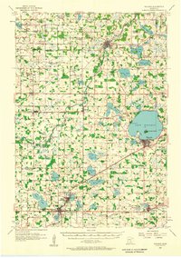 Waconia 1957 topographic map thumbnail
