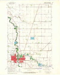 Wahpeton 1964 topographic map thumbnail