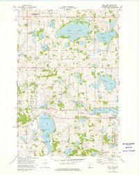 Wall Lake 1973 topographic map thumbnail