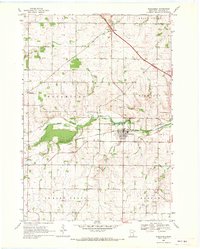 Wanamingo 1968 topographic map thumbnail