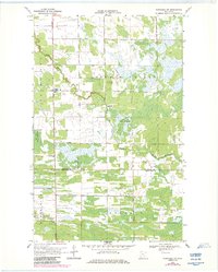 Wannaska SW 1968 topographic map thumbnail