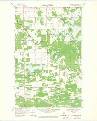 Wannaska SW 1968 topographic map thumbnail