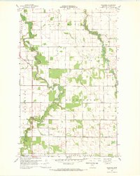 Wannaska 1967 topographic map thumbnail