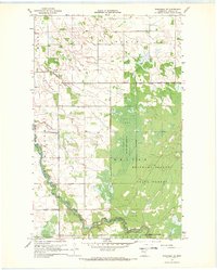 Wannaska NE 1967 topographic map thumbnail