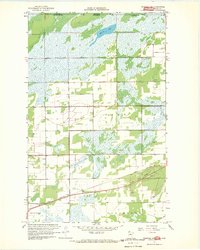 Warroad NW 1967 topographic map thumbnail
