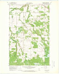 Warroad SE 1967 topographic map thumbnail