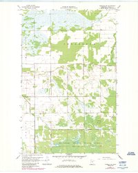 Warroad SW 1967 topographic map thumbnail