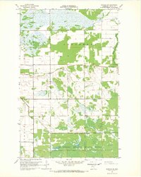 Warroad SW 1967 topographic map thumbnail
