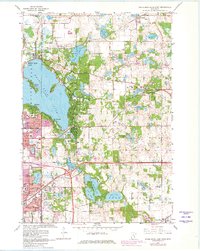 White Bear Lake East 1967 topographic map thumbnail
