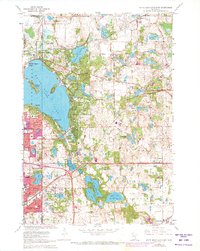 White Bear Lake East 1967 topographic map thumbnail