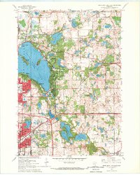 White Bear Lake East 1967 topographic map thumbnail