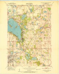 White Bear Lake East 1951 topographic map thumbnail