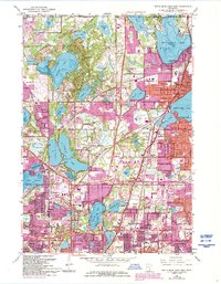 White Bear Lake West 1967 topographic map thumbnail