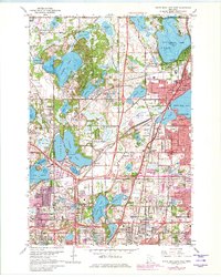 White Bear Lake West 1967 topographic map thumbnail