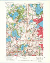 White Bear Lake West 1967 topographic map thumbnail