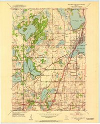 White Bear Lake West 1952 topographic map thumbnail