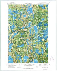White Fish Lake 1972 topographic map thumbnail