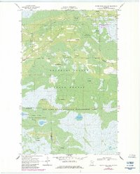 Winter Road Lake SW 1969 topographic map thumbnail
