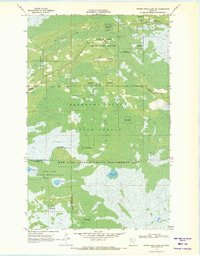 Winter Road Lake SW 1969 topographic map thumbnail