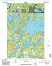 Woman Lake 1996 topographic map thumbnail