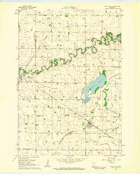 Wood Lake 1962 topographic map thumbnail