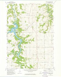 Zumbro Lake 1972 topographic map thumbnail