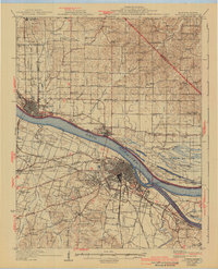 Paducah 1929 topographic map thumbnail