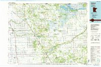 Hallock 1985 topographic map thumbnail