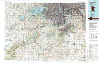 Saint Paul topographic map thumbnail