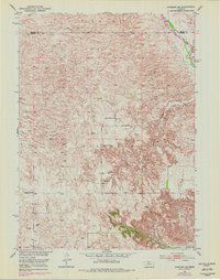 Anselmo NE 1951 topographic map thumbnail