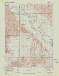 Arcadia West 1951 topographic map thumbnail