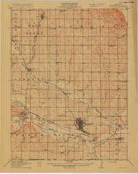 Falls City 1915 topographic map thumbnail
