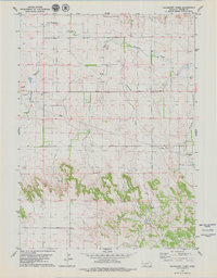 Hackberry Creek 1979 topographic map thumbnail