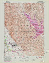 Loup City 1953 topographic map thumbnail