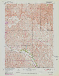 Loup City SE 1953 topographic map thumbnail